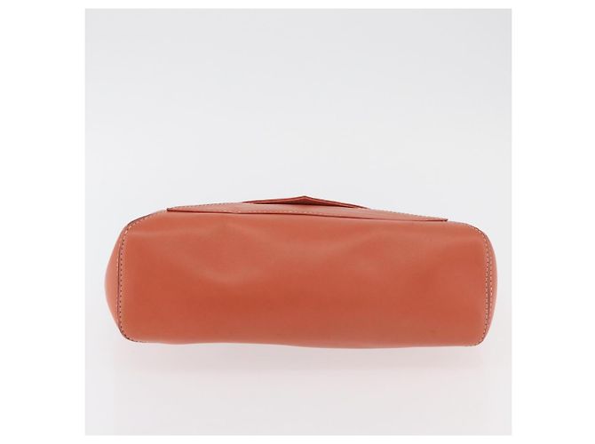 LOEWE Anagram Hand Bag Leather Silver Orange - vista 5