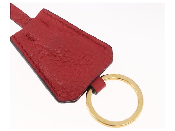 PRADA Vittero Tote Bag Leather Red Gold - vista 14