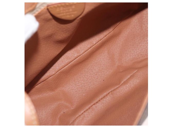 Céline CELINE Macadam Canvas Shoulder Bag PVC Leather Brown Gold - vista 17