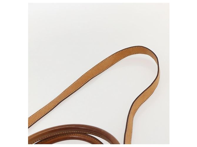 Céline CELINE Macadam Canvas Hand Bag PVC Leather Brown Gold - vista 14
