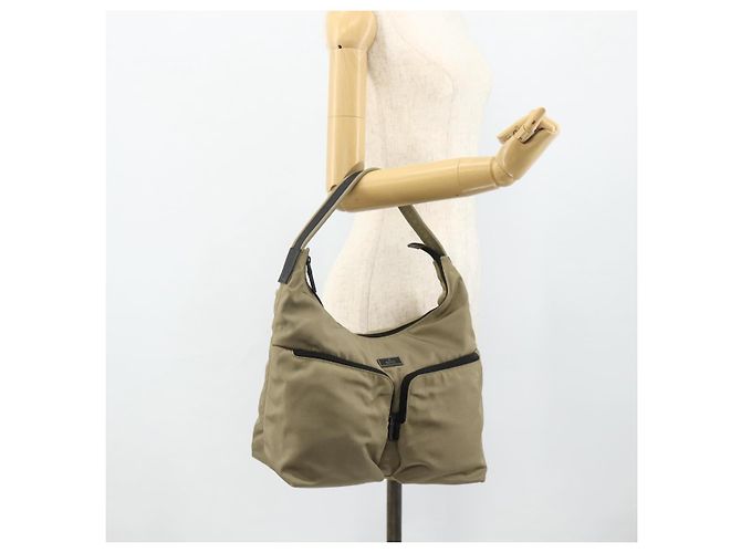 GUCCI Schultertasche Nylon Beige 001 3380 1705 - Ansicht 24