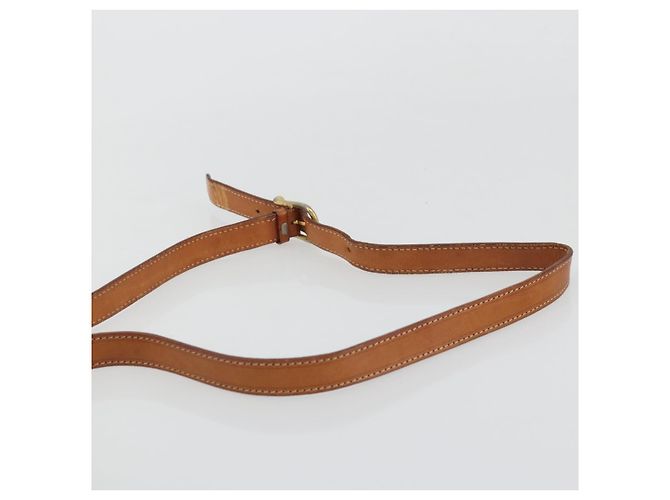 Céline CELINE Macadam Canvas Circle Shoulder Bag PVC Leather Brown Gold - vista 8