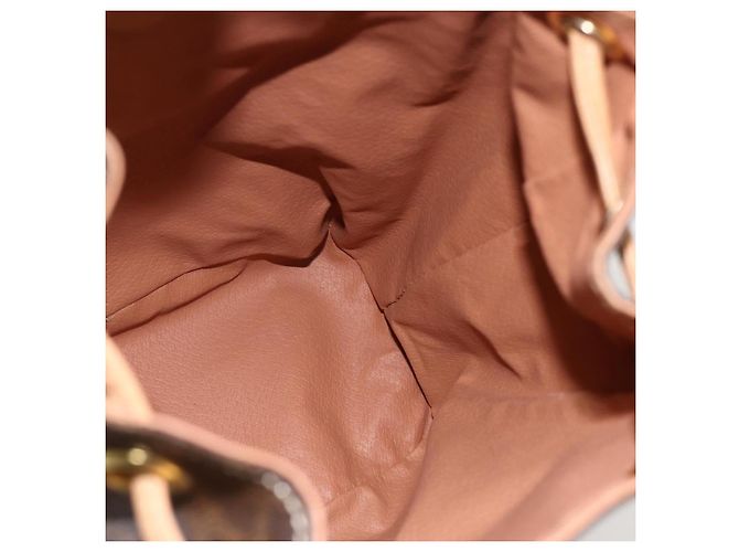 Céline CELINE Macadam Canvas Backpack PVC Leather Brown Gold - vista 20