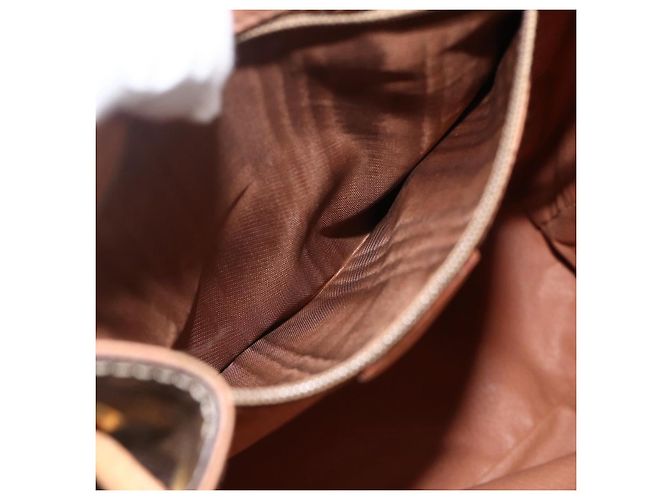 Céline CELINE Macadam Canvas Backpack PVC Leather Brown Gold - vista 23