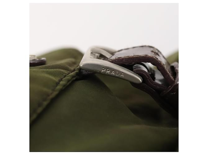 PRADA Backpack Nylon Green Silver - vista 10