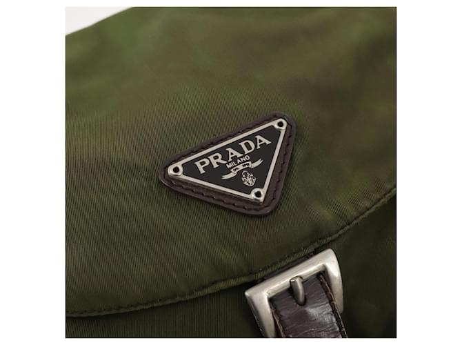 PRADA Backpack Nylon Green Silver - vista 20
