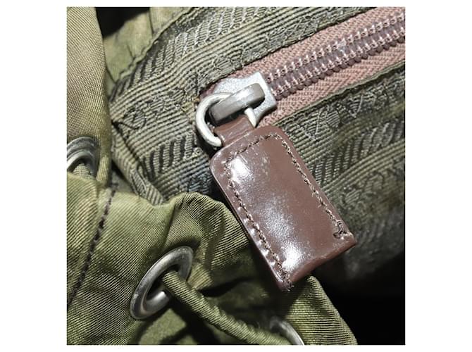 PRADA Backpack Nylon Green Silver - vista 26