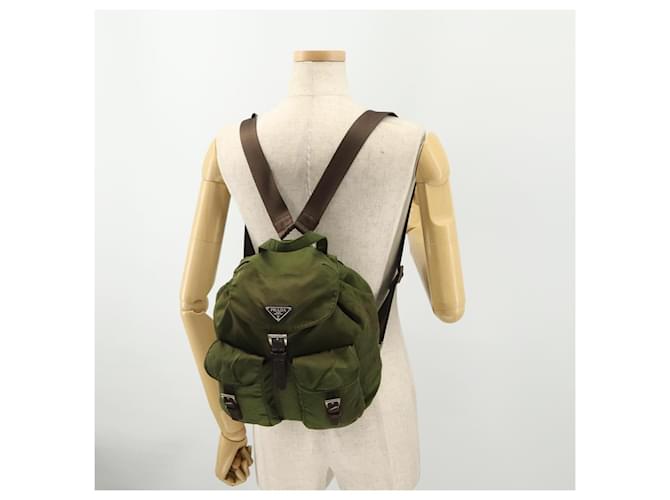 PRADA Backpack Nylon Green Silver - vista 30