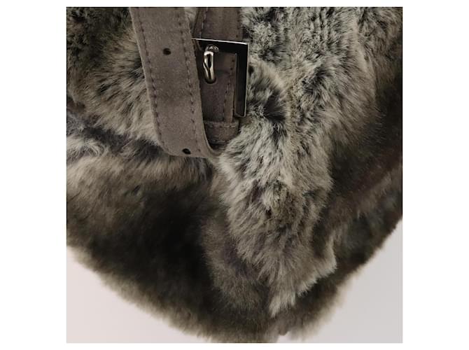 FENDI Backpack Fur Beige Silver - vista 17
