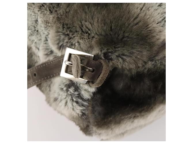FENDI Backpack Fur Beige Silver - vista 18