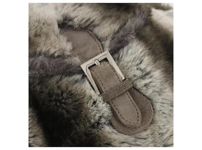 FENDI Backpack Fur Beige Silver - vista 20