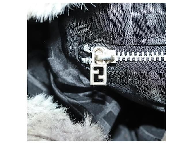 FENDI Backpack Fur Beige Silver - vista 26