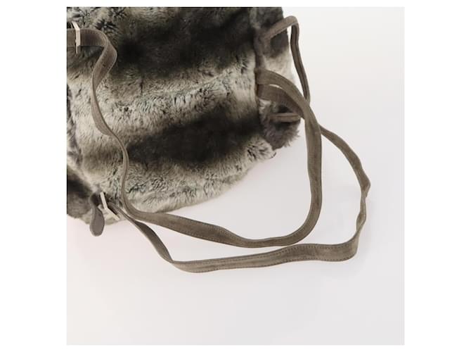 FENDI Backpack Fur Beige Silver - vista 8