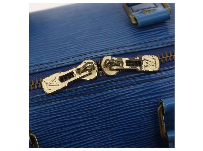 LOUIS VUITTON Epi Keepall 45 Boston Bag Blue M42975 LV - vista 10