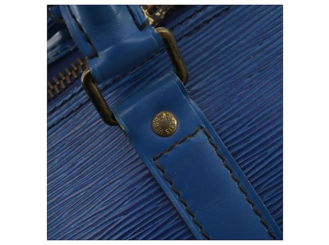 LOUIS VUITTON Epi Keepall 45 Boston Bag Blue M42975 LV - vista 17
