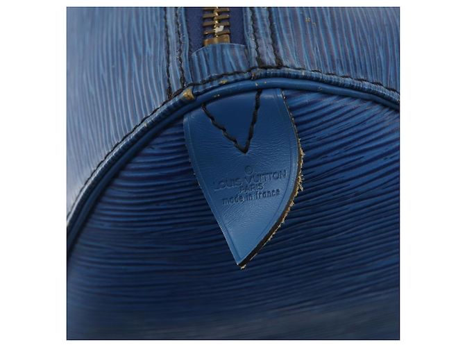 LOUIS VUITTON Epi Keepall 45 Boston Bag Blue M42975 LV - vista 18