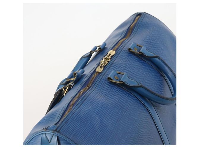 LOUIS VUITTON Epi Keepall 45 Boston Bag Blue M42975 LV - vista 6