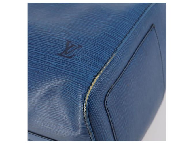 LOUIS VUITTON Epi Keepall 45 Boston Bag Blue M42975 LV - vista 9