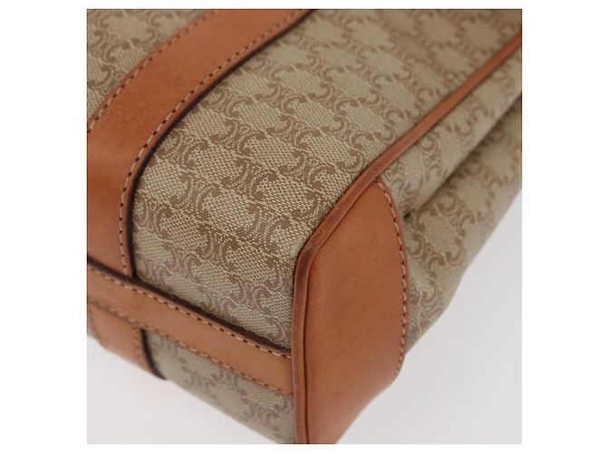 Céline CELINE Macadam Canvas Hand Bag PVC Beige Gold - vista 14