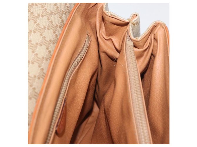 Céline CELINE Macadam Canvas Hand Bag PVC Beige Gold - vista 19