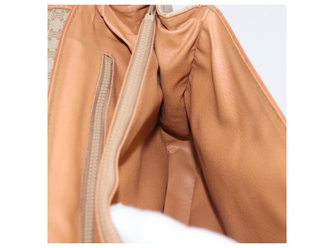 Céline CELINE Macadam Canvas Hand Bag PVC Beige Gold - vista 22