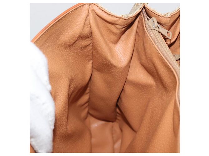 Céline CELINE Macadam Canvas Hand Bag PVC Beige Gold - vista 23