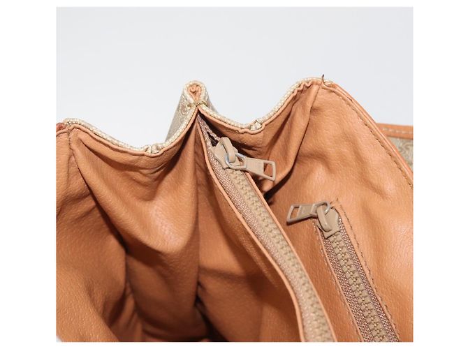 Céline CELINE Macadam Canvas Hand Bag PVC Beige Gold - vista 24