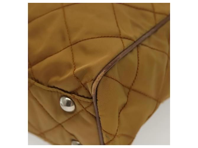 PRADA Chain Shoulder Bag Nylon Beige Silver - vista 11