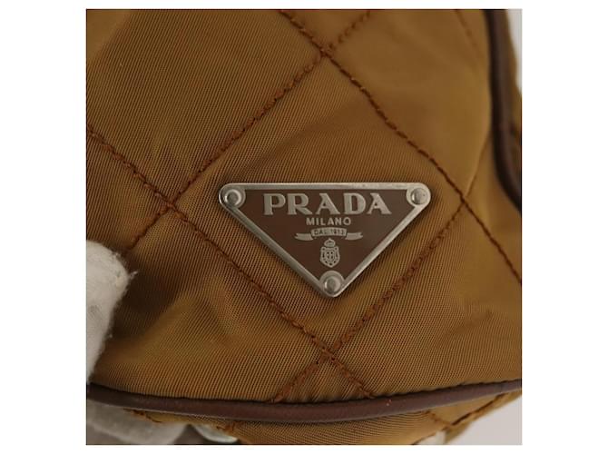 PRADA Chain Shoulder Bag Nylon Beige Silver - vista 14
