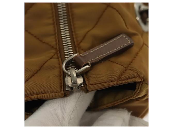 PRADA Chain Shoulder Bag Nylon Beige Silver - vista 15