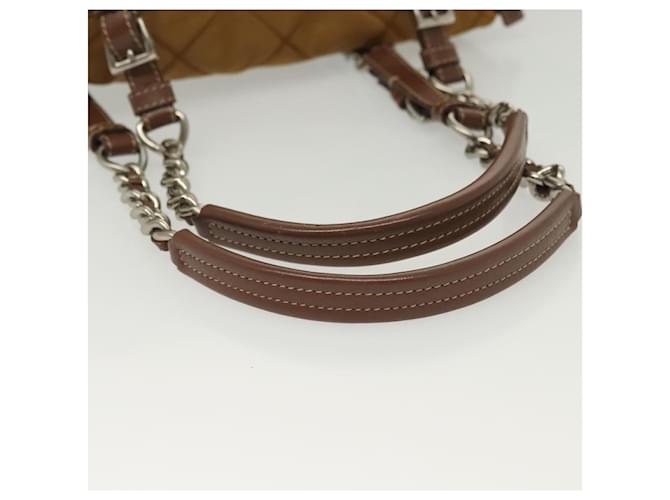 PRADA Chain Shoulder Bag Nylon Beige Silver - vista 7