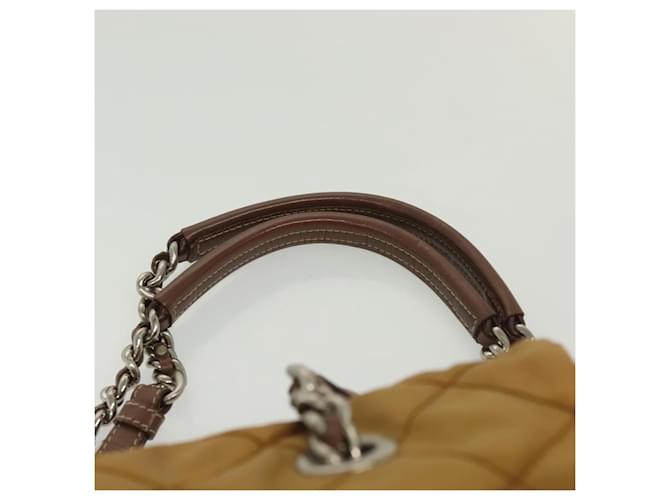 PRADA Chain Shoulder Bag Nylon Beige Silver - vista 8