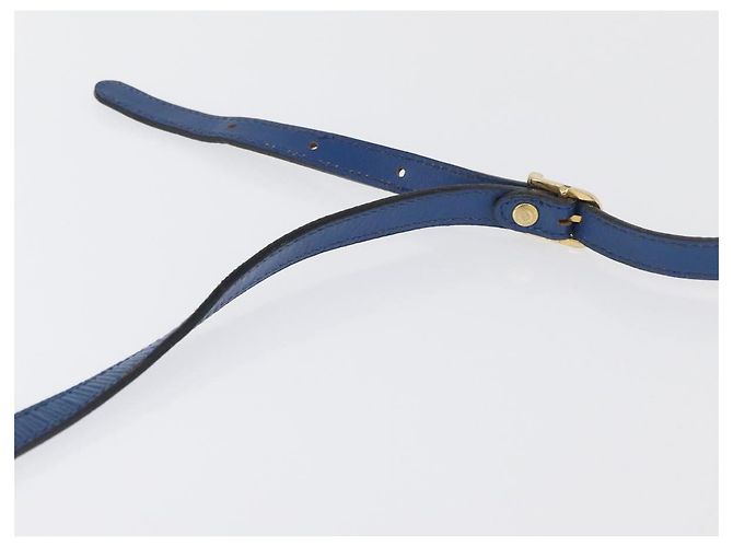 FENDI Shoulder Bag Leather Blue gold - vista 14