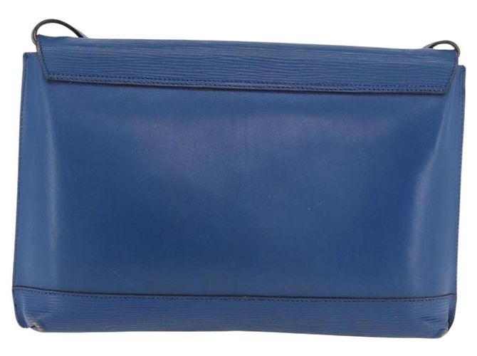 FENDI Shoulder Bag Leather Blue gold - vista 2