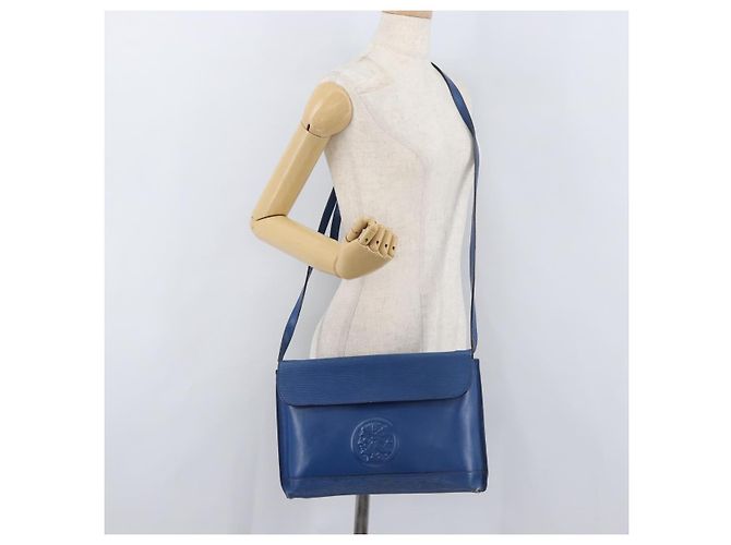 FENDI Shoulder Bag Leather Blue gold - vista 21
