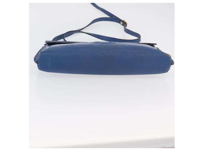 FENDI Shoulder Bag Leather Blue gold - vista 5