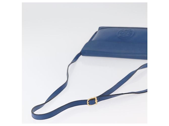 FENDI Shoulder Bag Leather Blue gold - vista 7