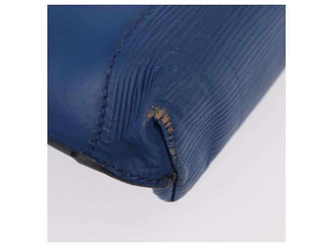 FENDI Shoulder Bag Leather Blue gold - vista 8