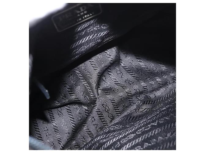 PRADA Shoulder Bag Nylon Black Silver - vista 11
