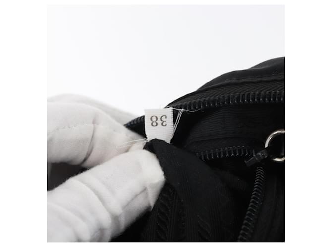 PRADA Shoulder Bag Nylon Black Silver - vista 12