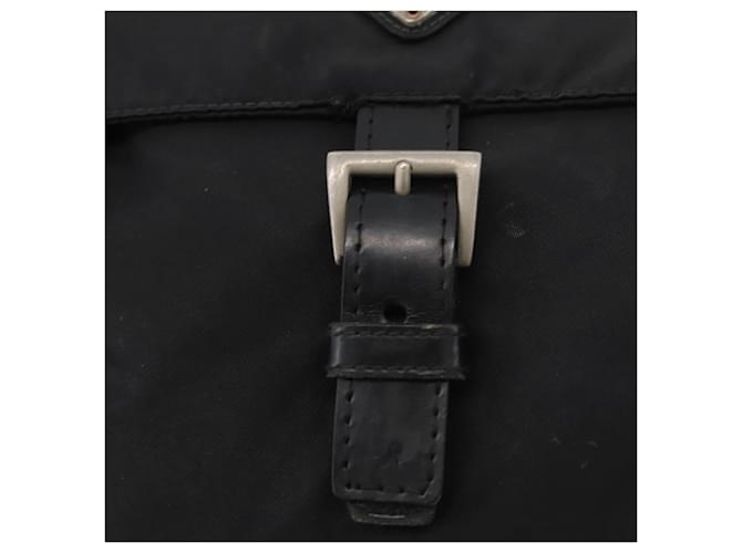 PRADA Shoulder Bag Nylon Black Silver - vista 18