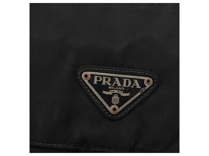 PRADA Shoulder Bag Nylon Black Silver - vista 19