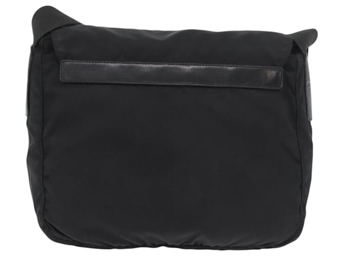 PRADA Shoulder Bag Nylon Black Silver - vista 2