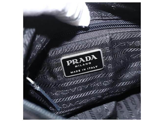 PRADA Shoulder Bag Nylon Black Silver - vista 21