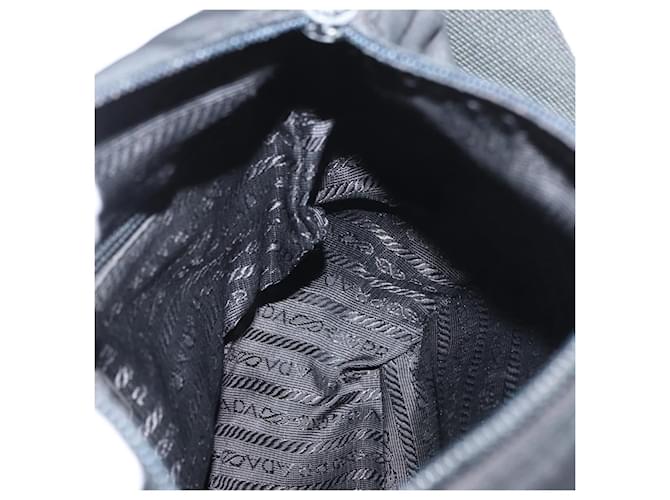 PRADA Shoulder Bag Nylon Black Silver - vista 22
