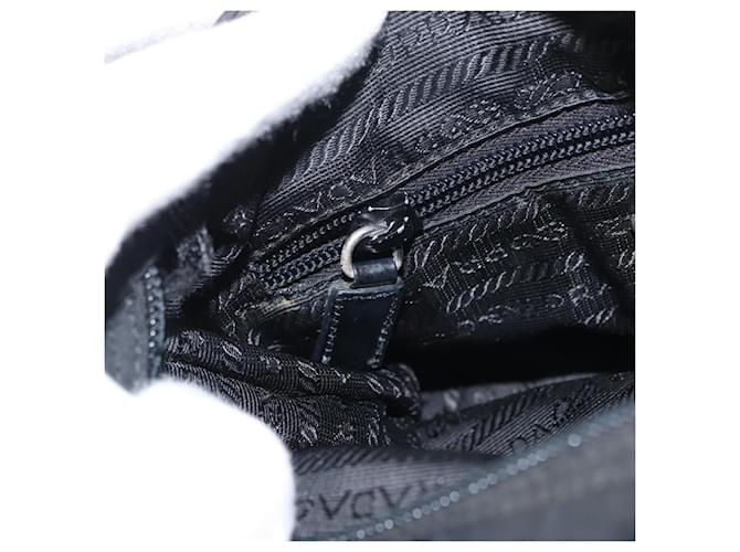 PRADA Shoulder Bag Nylon Black Silver - vista 25