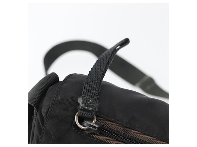 PRADA Shoulder Bag Nylon Black Silver - vista 9