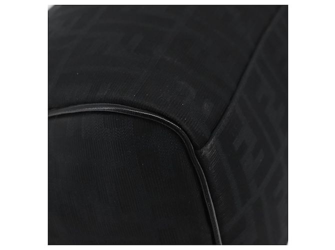 FENDI Bolso de mano de lona Zucca Negro Oro - vista 16
