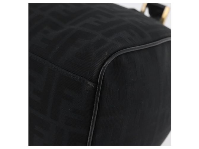 FENDI Bolso de mano de lona Zucca Negro Oro - vista 17