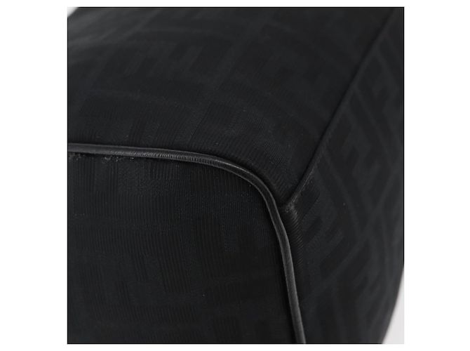 FENDI Bolso de mano de lona Zucca Negro Oro - vista 9